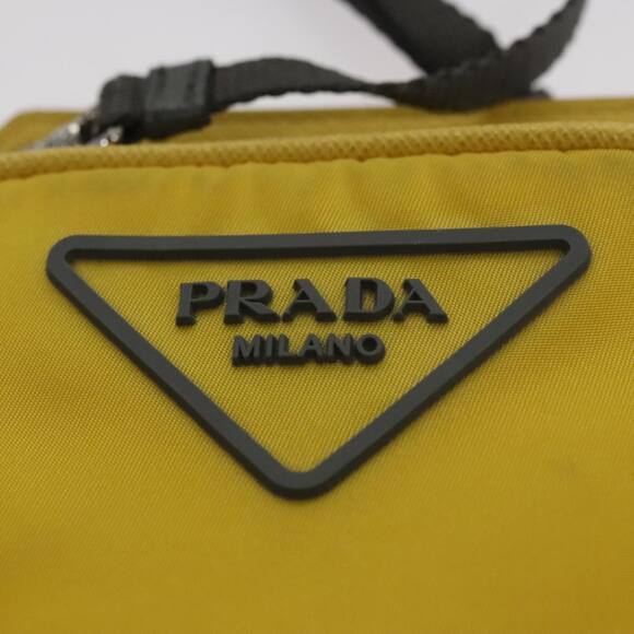 PRADA Shoulder Bag Nylon Yellow - Picture 15 of 16